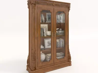 Classic European style Cabinet and Decoration 3 3D model