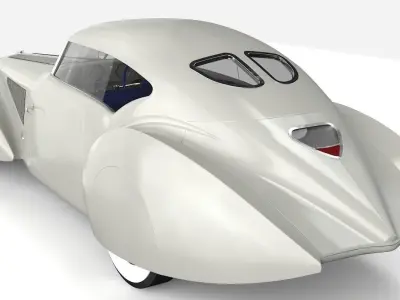 Delage D8 120 S Pourtout Aero Coupe 3D model