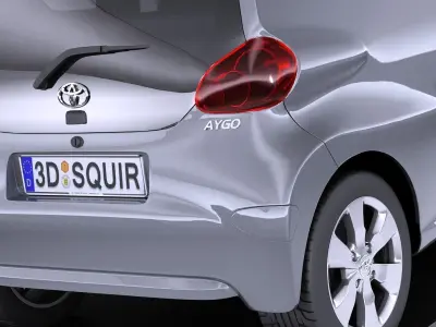 Toyota Aygo 3doors 2014 VRAY 3D model