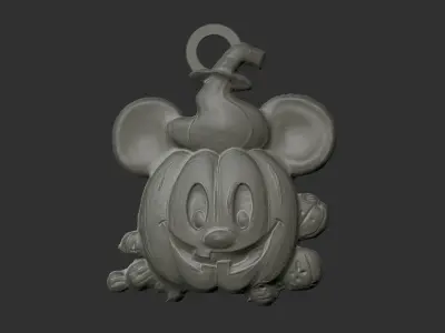 micky mouse pumpkin halloween decor 3D print model