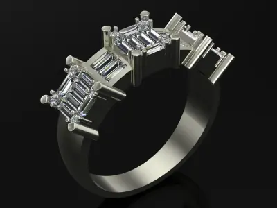 women ring 3D print model