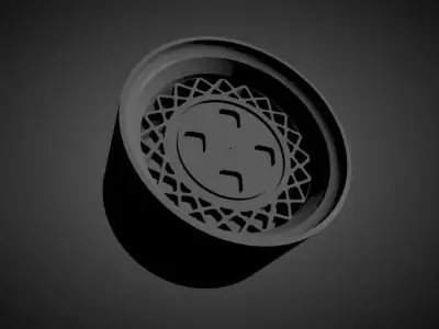 Toyota OEM scalable and Printable rim 3D print model