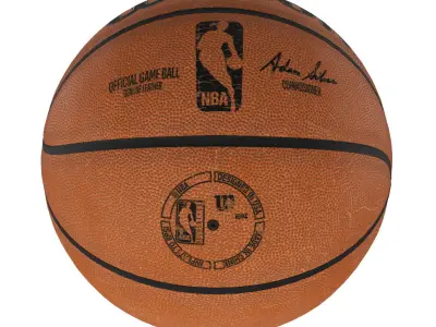 Used Official NBA Game Basketball 3D model