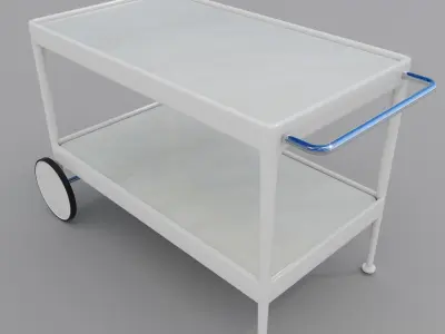 Knoll 1966 Richard Schultz Serving Cart model 3D model