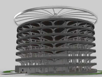 Parking Lot Building 3D model