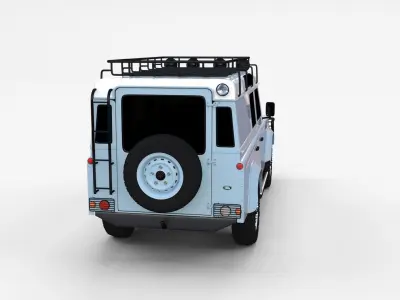 Land Rover Defender 110 Utility Station Wagon rev 3D model