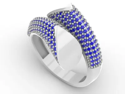 Jewelry Diamond Ring Model RG33 Free 3D print model