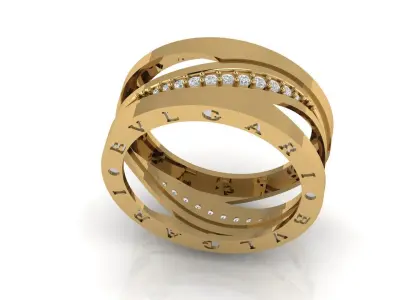 bvlgari ring Free 3D print model