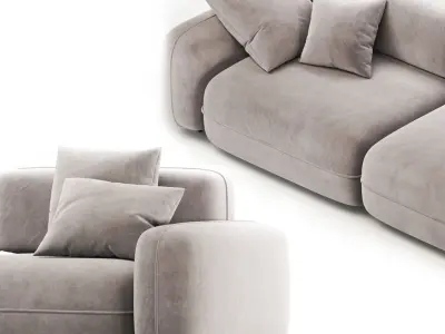 Felt Sofa 3D model