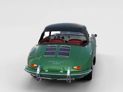Porsche 356 Cabriolet rev 3D model