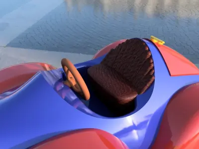 313 Donald Duck car 3D print model