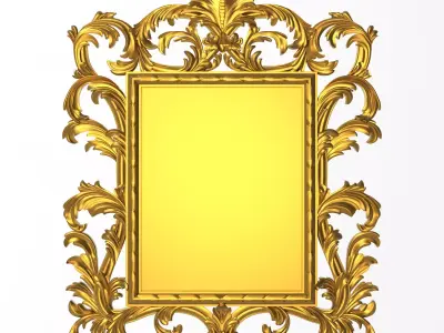 Carved Picture Frame 3D model