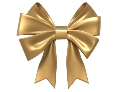 Christmas Bow Ribbon 71 Low-poly 3D model