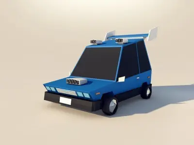Low Poly City Cars Asset Pack 1 3D model