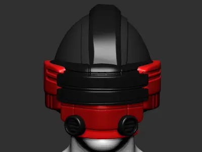 helmet high poly sculpt 3d printable  3D model