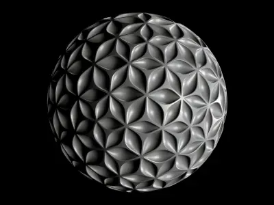 sphereleaf flower of life egg 3D print model
