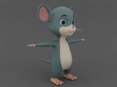Mouse Low-poly 3D model