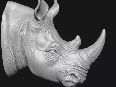 rhinoceros 3D print model buy