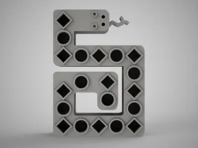 Abstract Snake Trinket 3D print model