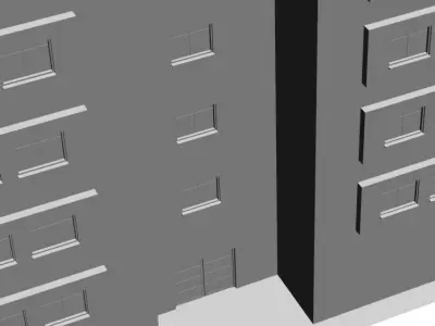 Family Building 2 Low-poly 3D model