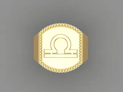 Libra Ring Version 2 For Print STL 3D print model