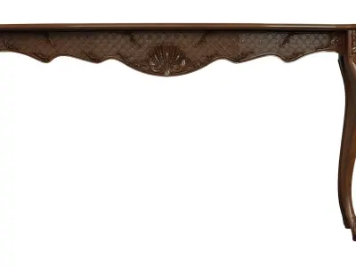 Classic side table 1500 Low-poly 3D model