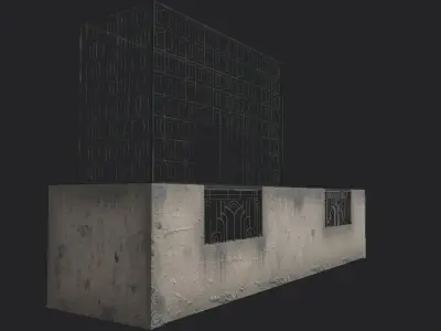 Galleries  balconies 3D model