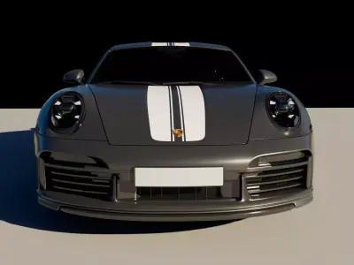 Porsche Sport Classic 2023 3D Model Low-poly 3D model