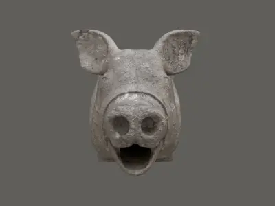 Gargoyle01 Low-poly 3D model