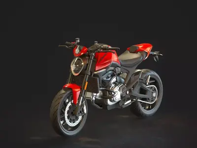 Base model  Ducati Monster 2021 3D model