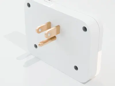 LAGIVINE Multiplug Wall Mount Outlet Extender - Night Light 3D model