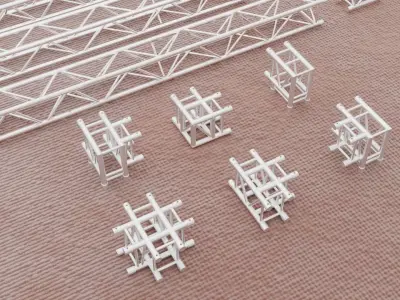 Stage Constructions Elements Truss Low-poly 3D model