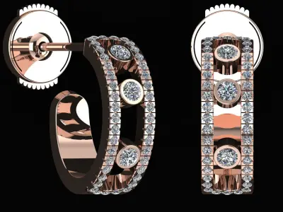 MESSIKA 3D EARRING 3D PRINTING MODEL 3D print model