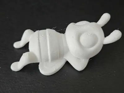 Lying Down Bee 3D print model