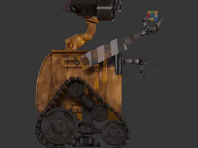 Wall-E SIFI CG Character Game Ready  Lowpoly Low-poly 3D model