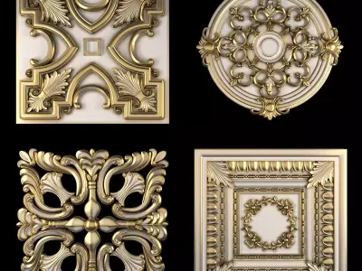 Ornament Element Pack 20 3D model