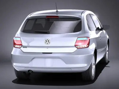 Volkswagen Gol 2013 VRAY 3D model