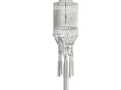 Macrame Lamp Low-poly 3D model