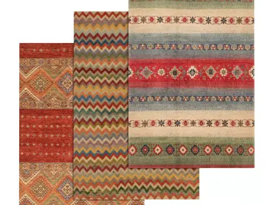 Rug Set 1969 3D model