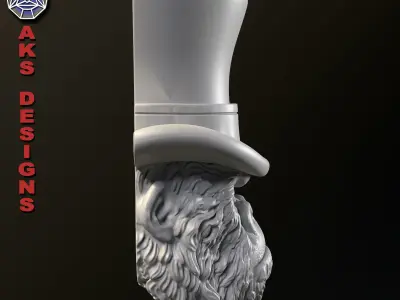 Animal Wall home decor Magician guerilla v153 3D print model