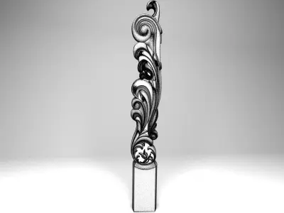 Carved baluster 3D print model