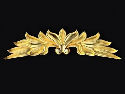 Central decor ornament for furniture 3D model 559