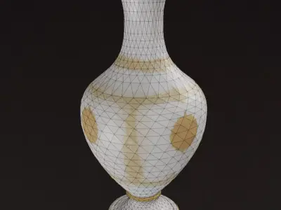3D Vase Victorian Inspired  Free low-poly 3D model