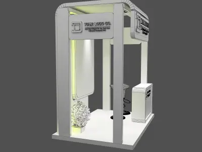 Booth Exhibition Stand a487a 3D model