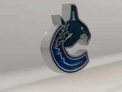 NHL Vancouver Canucks Team Logo 3D model