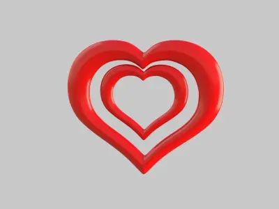 Heart icon v 08 3D model