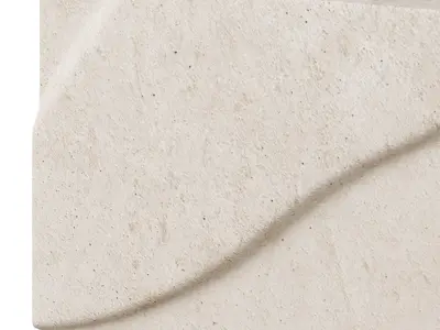 Mirta beige papier mache wall hangings by Kave home 3D model