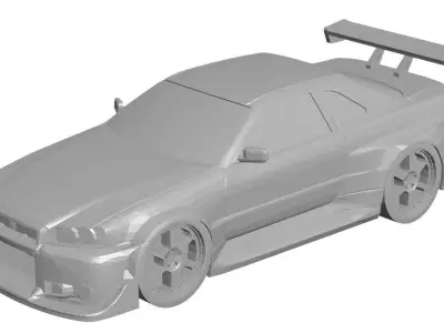 Car - Nissan 3D print model