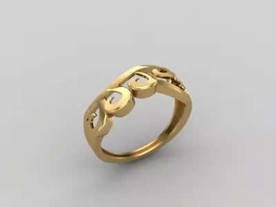 Women Ring Plain Ring Ready STL 3DM Models Womens Rings 3D print model 47