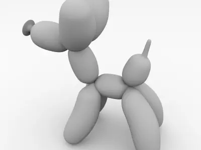 Balloon Poodle 3D model